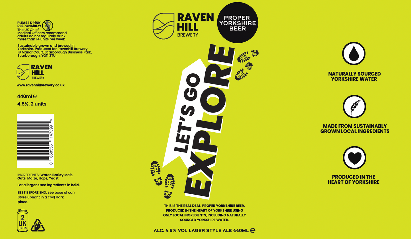 Let's Go Explore - Proper Yorkshire Beer Lager Style Ale