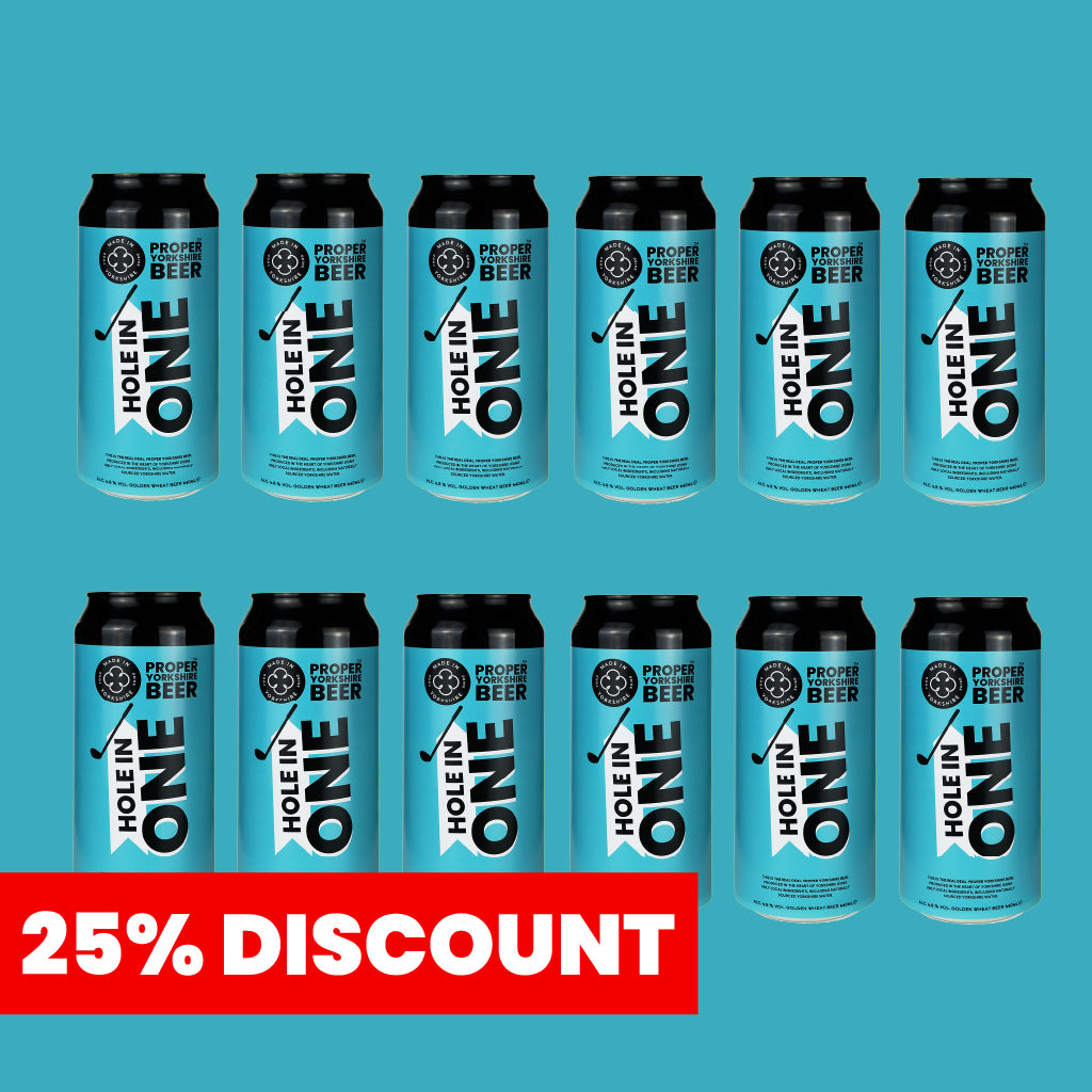 Proper Yorkshire Beer Case Of 12 Hole In One