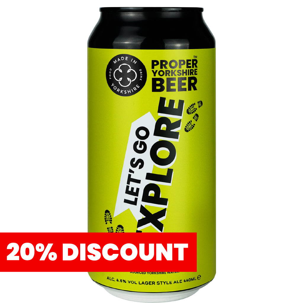 Let's Go Explore - Proper Yorkshire Beer Lager Style Ale