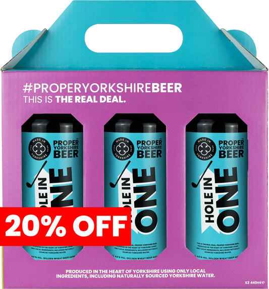 Proper Yorkshire Beer Gift Pack - Hole In One