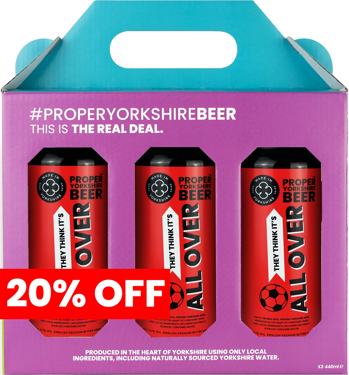 Proper Yorkshire Beer Gift Pack - They Think It's All Over