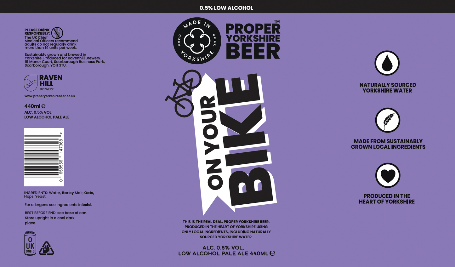 On Your Bike Low Alcohol Pale Ale